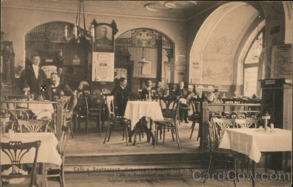 Erbprinz Café and Restaurant Sonneberg, Germany Postcard