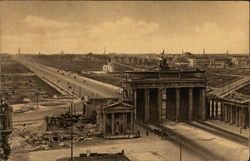 Brandenburg Gate After WWII Berlin, Germany Postcard Postcard Postcard