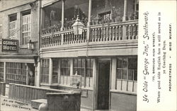 Ye Olde "George Inn" Southwark London, England Postcard Postcard Postcard