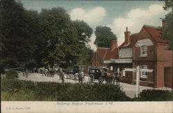 Railway Station, Isle of Wight Postcard