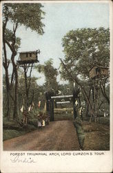 Forest Triumphal Arch, Lord Curzon's Tour India Postcard Postcard Postcard