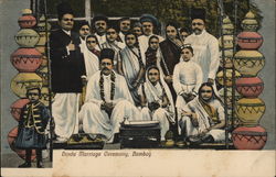 Hindu Marriage Ceremony, Bombay Postcard