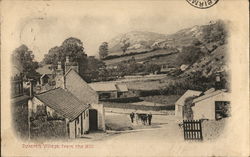 View of Village From the Hill Postcard