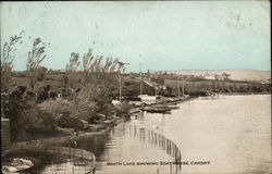 Moath Lake, showing Boathouse, Cardiff Postcard