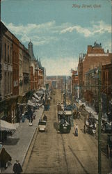 Looking Along King Street Postcard