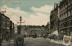 Looking Along St. Patrick Street Cork, Ireland Postcard Postcard Postcard