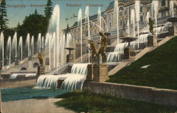 Peterhof - Fontaines St. Petersburg, Russia Postcard Postcard Postcard