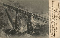 Makohine Viaduct, Near Hunterville, N.Z. Postcard