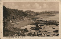 New Castle N.S.W. The Beach Newcastle, Australia Postcard Postcard Postcard