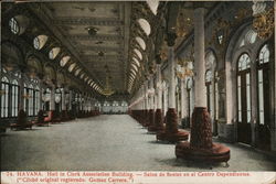 Havana. Hall in Clerk Association Building Postcard