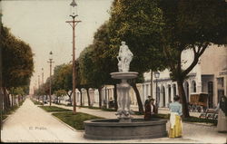 Paseo del Prado Havana, Cuba Postcard Postcard Postcard