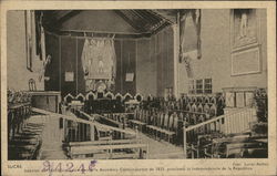 Interior of the historic salon, where the Constituent Assembly, in 1825, proclaimed the independence of the Republic Chuquisaca, Postcard