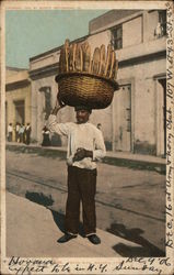 Bread Man Havana Cuba Postcard