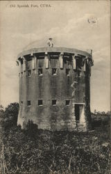 Old Spanish Fort, Cuba Postcard