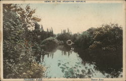 Views of the Argentine Republic - Palermo Park - Buenos Aires Postcard