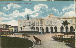 Matanzas - Parque Central - Central Park Postcard