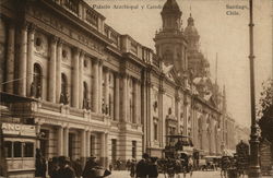 Palacio Arzobispal y Catedral santiago chile Postcard Postcard Postcard