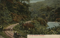 On the Panama Railroad Postcard