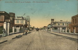 17th Street in Vedado Havana, Cuba Postcard Postcard Postcard