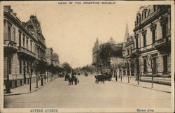 Views of the Argentine Republic - Alvear Street - Buenos Aires Argentina Postcard Postcard Postcard