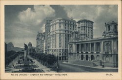 Avenida Rio Branco - Cinelandia Postcard