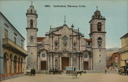 View of Cathedral Havana, Cuba Postcard Postcard Postcard