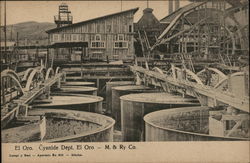 Vats of cyanide at a gold mine Postcard