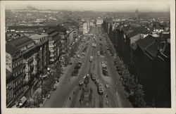 Prague The upper part of St.Wencesles Square Postcard