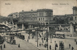 Berlin - Hochbahn Hallesches Tor Postcard