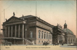 Berlin Konigi Opernhaus und hedwigskirche Germany Postcard Postcard Postcard