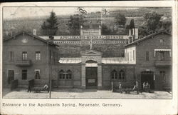 Entrance to the Apollinaris spring, Neuenahr, Germany Postcard Postcard Postcard