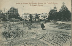 Garden of the palace of Marquez Jacome at Ponta Delgada S. Miguel, Azores Portugal Postcard Postcard Postcard