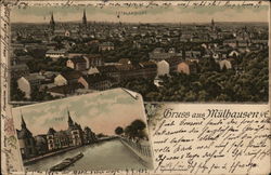 Gruss aus Mulhausen Germany Postcard Postcard Postcard