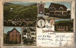 Gruss aus Schonau Germany Postcard Postcard Postcard