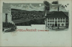 Greetings from Neustadt, Schwarzwald Germany Postcard Postcard Postcard