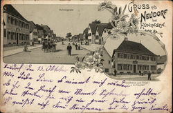 Gruss aus Neudorf bei Huningen Germany Postcard Postcard Postcard