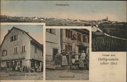 Greetings from Heiligenstein - various scenes France Postcard Postcard Postcard