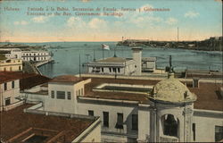 Havana - Entrance to the Bay, Government Buildings Postcard