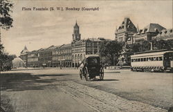 Flora Fountain (S.W.), Bombay India Postcard Postcard Postcard