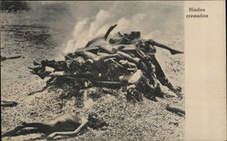 Hindu Cremation India Death Postcard Postcard Postcard