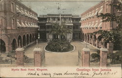 Myrtle bank hotel, Kingston Greetings from Jamaica Postcard