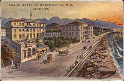 Grand Hotel de Menton et du Midi Postcard