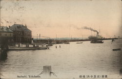 Sanbashi Pier and Train Line Postcard