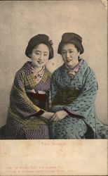 Two Beauties Japan Asian Postcard Postcard Postcard