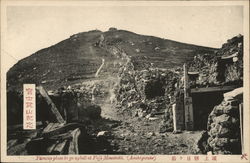 Famous Place To Go Uphill At Fuji Mountain Postcard