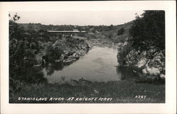 Stanislaus River at Knights Ferry Postcard