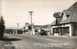 Street Scene at Pepperwood Postcard