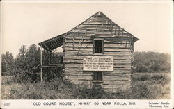 Old Court House, Hi-Way 66 Postcard