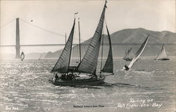 Sailing on San Francisco Bay Postcard