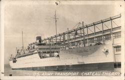 US Army Transport, Chateau Thierry Postcard